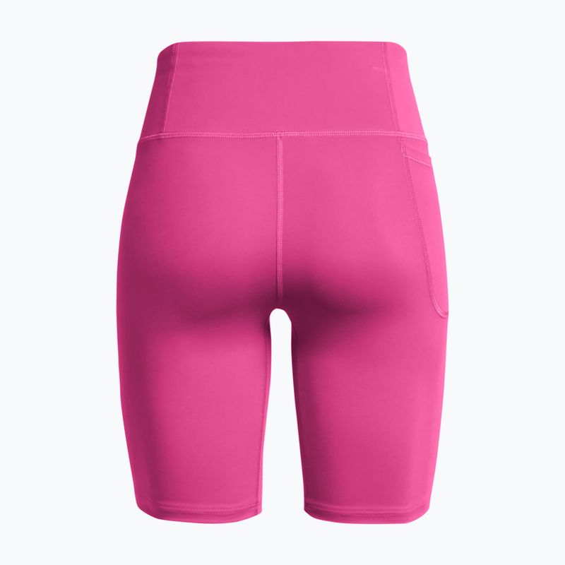Damen Trainingsshorts Under Armour Motion Bike Short astro pink/schwarz