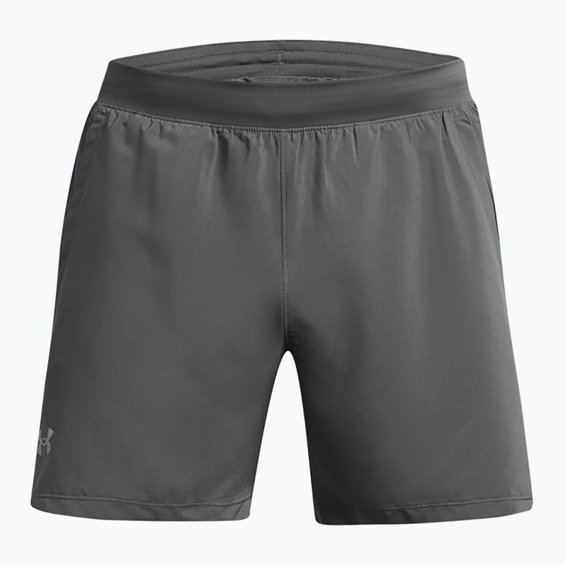 Herren Under Armour Launch 5" castlerock/castlerock/reflektierende Laufshorts