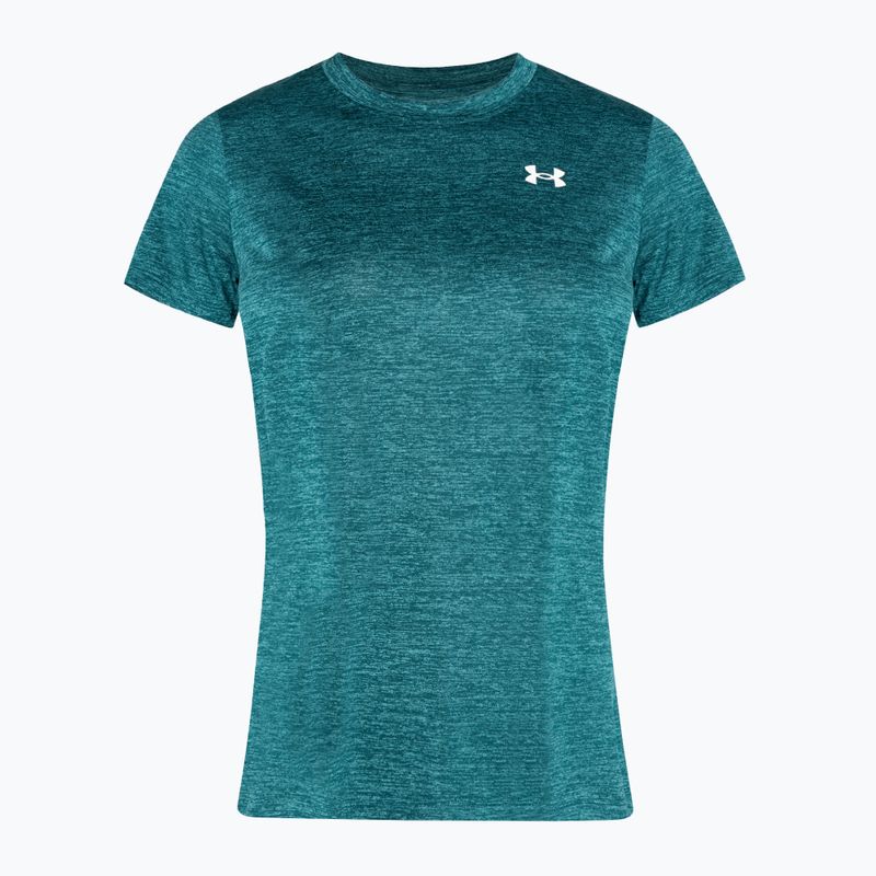 Under Armour Tech C-Twist hydro teal/weiß Damen Training T-Shirt