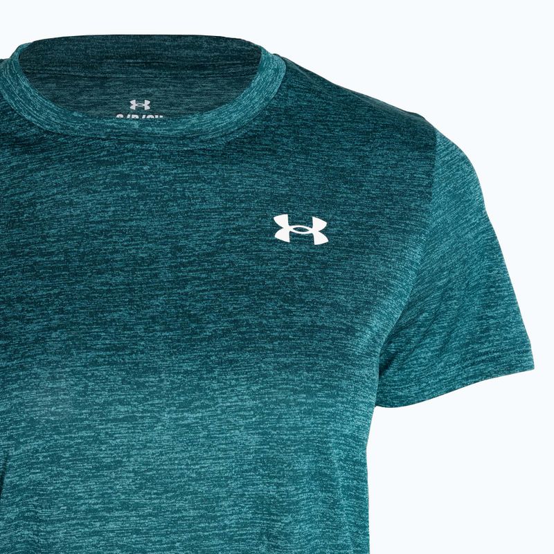 Under Armour Tech C-Twist hydro teal/weiß Damen Training T-Shirt