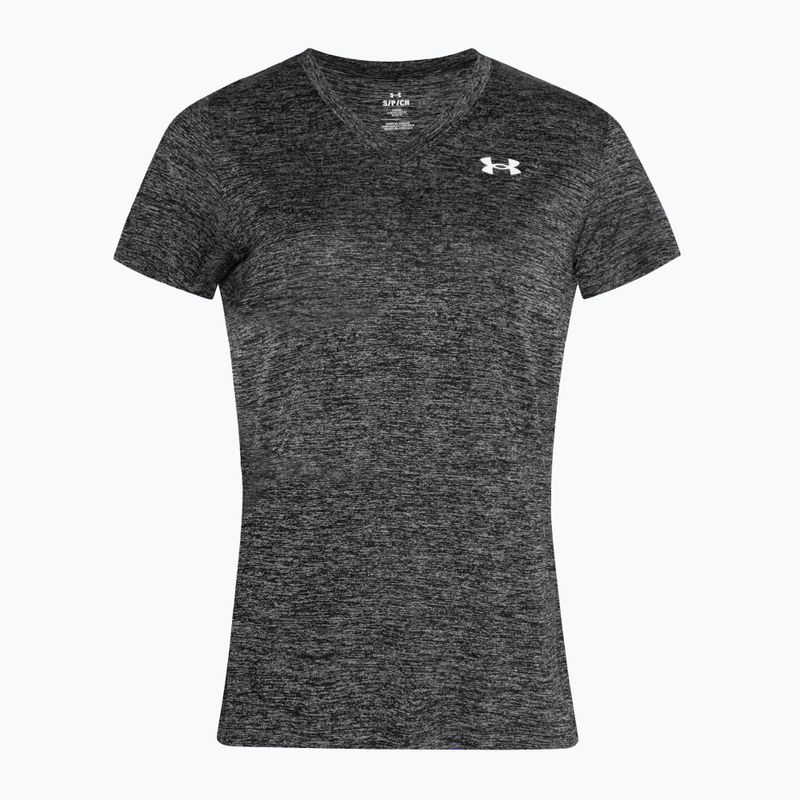 Under Armour Tech V-Twist schwarz/weißes Trainings-T-Shirt für Frauen 3