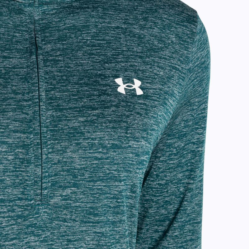 Frauen unter Armour Tech 1/2 Zip-Twist hydro teal / weiß Sweatshirt 5