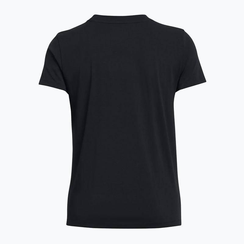 Under Armour Damen Rival Core hydro schwarz/weißes T-Shirt 2