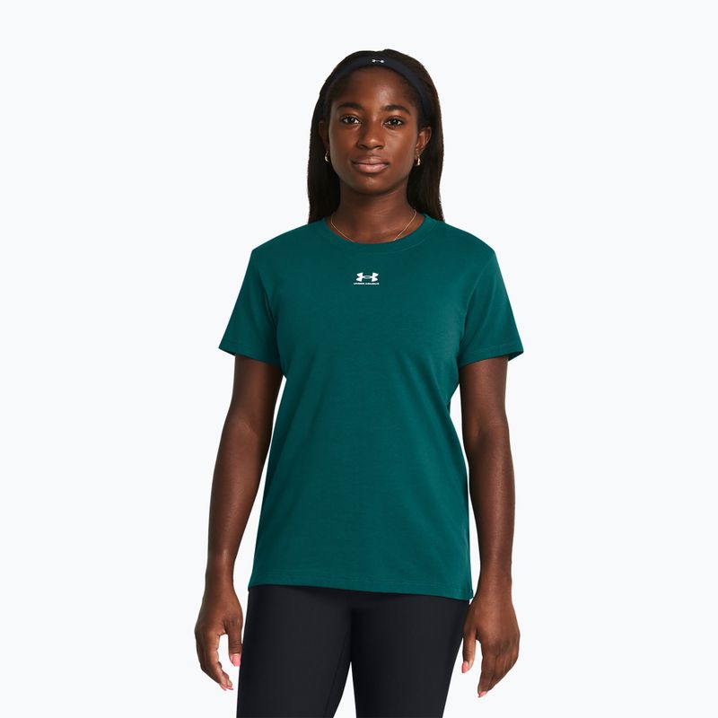 Under Armour Off Campus Core hydro teal/weiß Damen Trainingsshirt