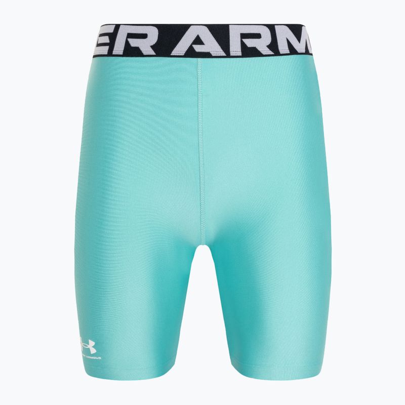 Under Armour Damen Shorts HG Authentics 8in radial türkis/weiß 4