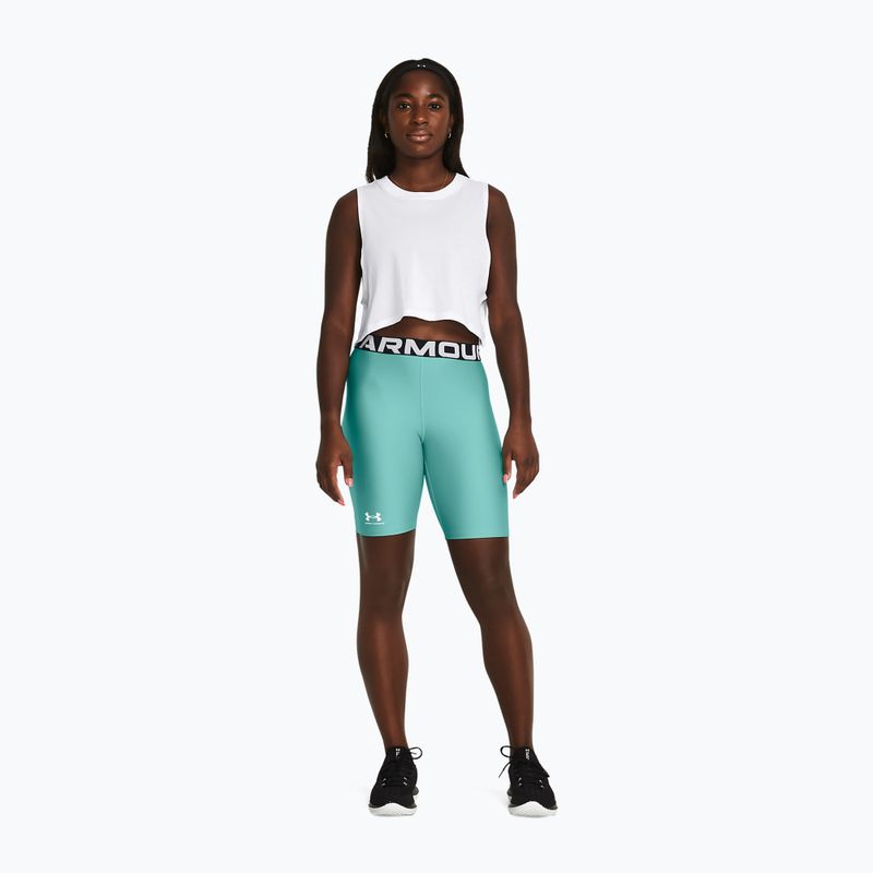 Under Armour Damen Shorts HG Authentics 8in radial türkis/weiß 2