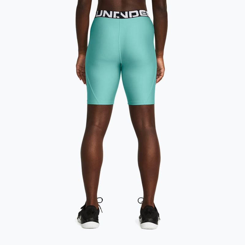 Under Armour Damen Shorts HG Authentics 8in radial türkis/weiß 3