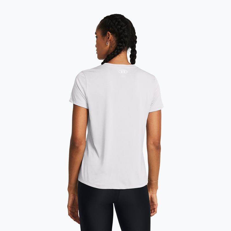 Damen Trainingsshirt Under Armour Tech V-Twist halo grau/weiß 2