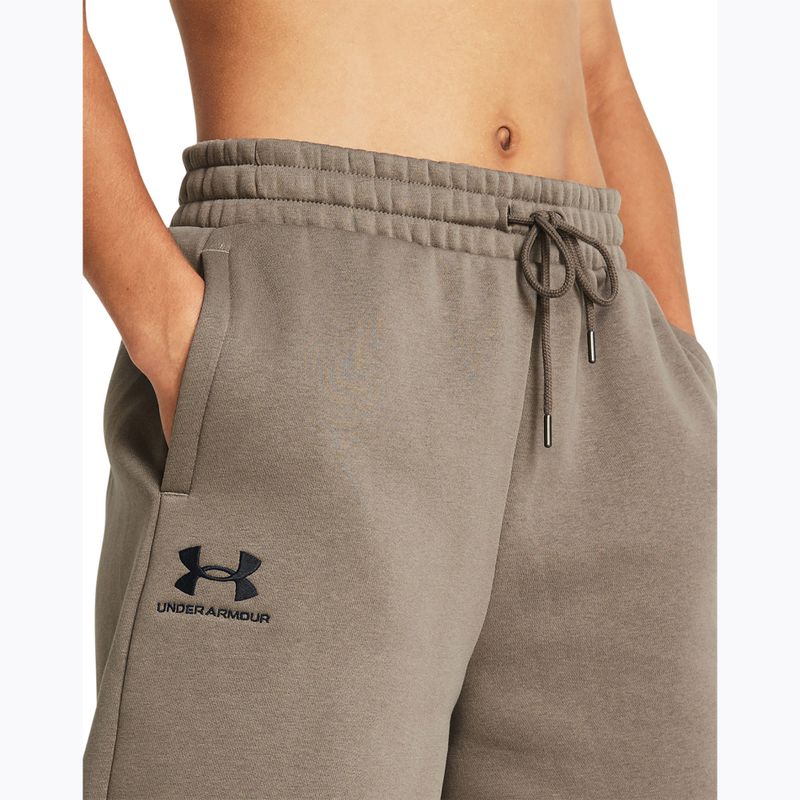 Under Armour Damen Shorts Essl Flc Relax BF taupe dusk/schwarz
