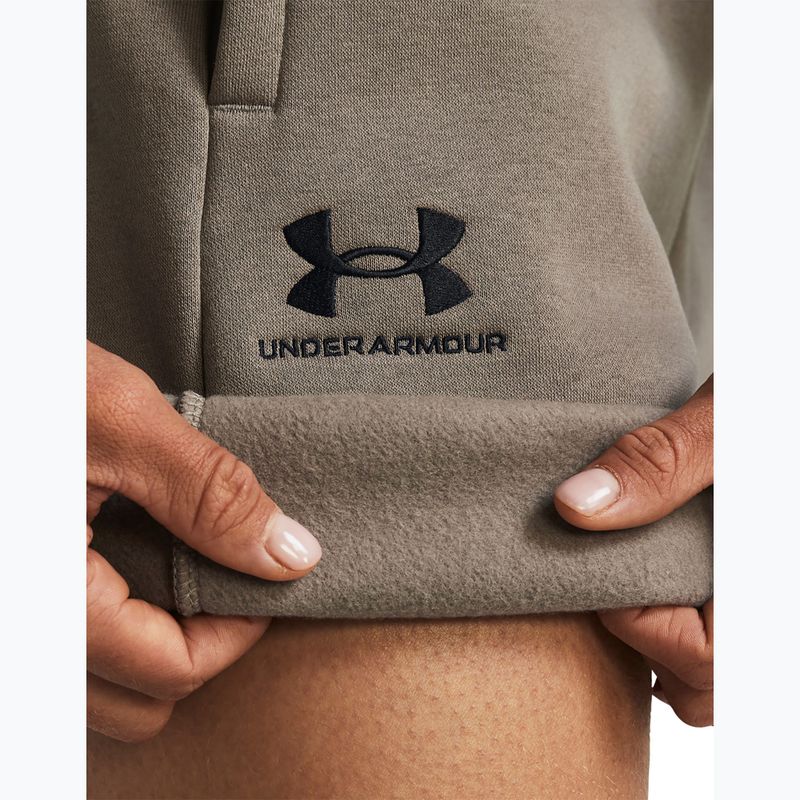 Under Armour Damen Shorts Essl Flc Relax BF taupe dusk/schwarz