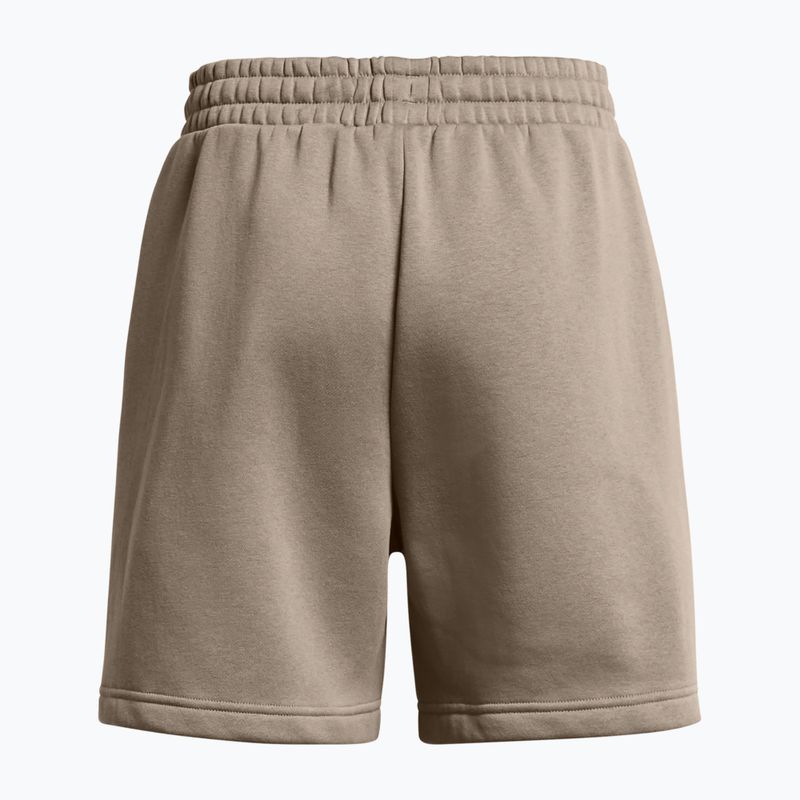 Under Armour Damen Shorts Essl Flc Relax BF taupe dusk/schwarz