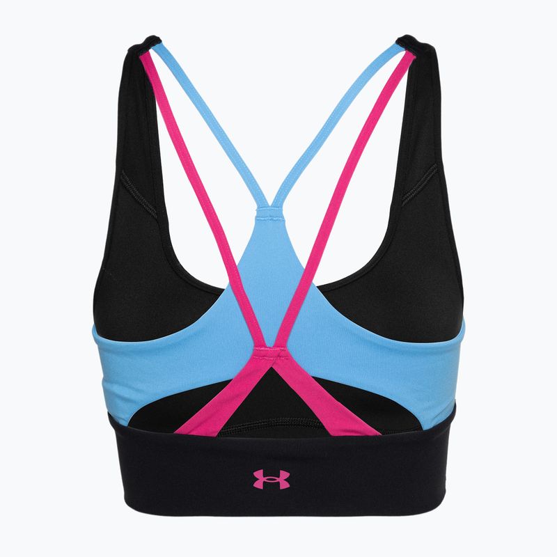 Under Armour Project Rock LG Grind Sportlette Damen Trainingsleggings schwarz/viral blau/astro pink 2