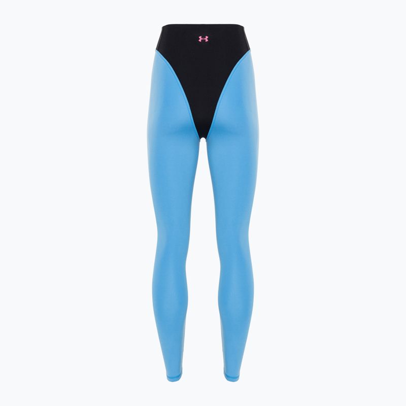 Women's Under Armour Projekt Rock LG Grind Knöchel Bein Training Leggings schwarz/viral blau/astro rosa 5