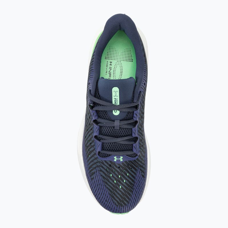 Under Armour Infinite Pro Herren Laufschuhe downpour grau/starlight/matrix grün 5