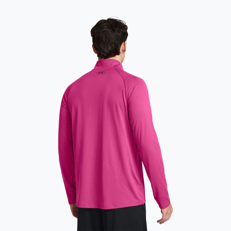 Herren Under Armour Tech 2.0 1/2 Zip astro rosa/schwarz Sweatshirt 2