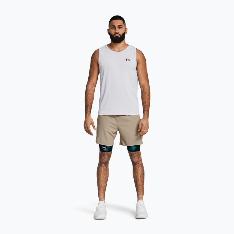 Herren Trainingsshorts Under Armour UA Vanish Woven 6in timberwolf taupe/schwarz 2