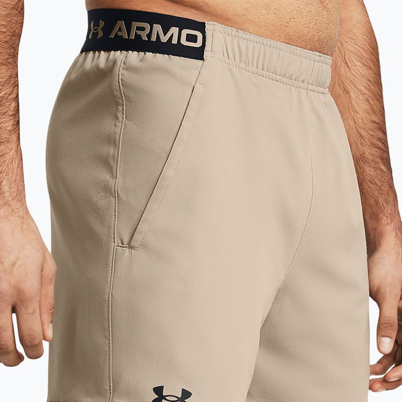 Herren Trainingsshorts Under Armour UA Vanish Woven 6in timberwolf taupe/schwarz 4