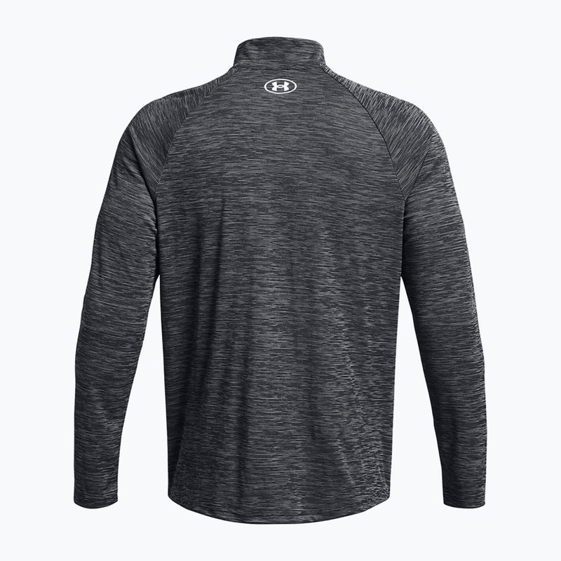 Herrenpullover Under Armour Tech Textured 1/2 Zip LS black/white 2