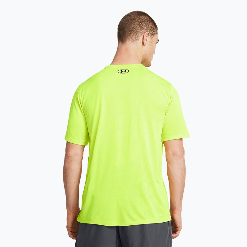 Men's Under Armour Tech Vent Geode hohe vis gelb/schwarz Training T-shirt 2