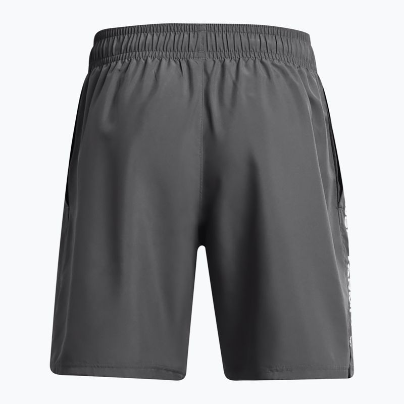 Trainingsshorts Herren Under Armour Woven Wordmark castlerock/white 6