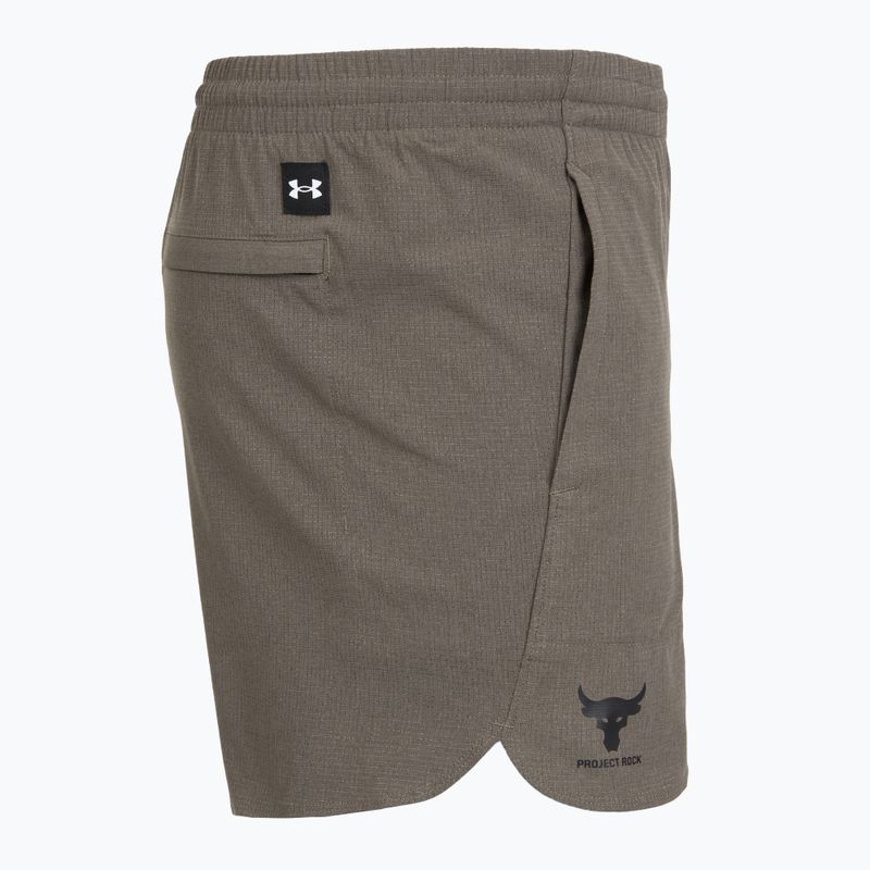 Herren-Trainingsshorts Under Armour Project Rock Camp brown 3
