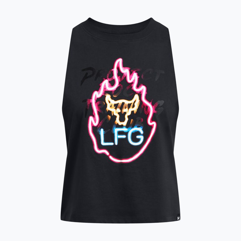 Trainings Tank Top  Damen Under Armour Project Rock Neon Flame Tank black/black 3