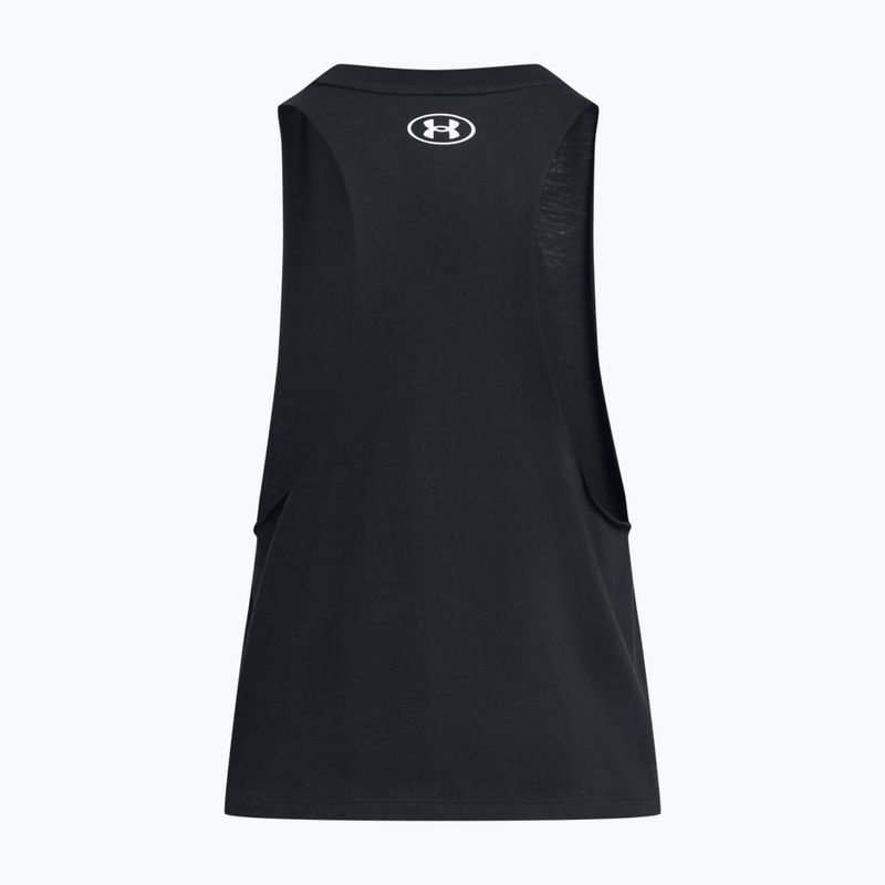 Trainings Tank Top  Damen Under Armour Project Rock Neon Flame Tank black/black 4