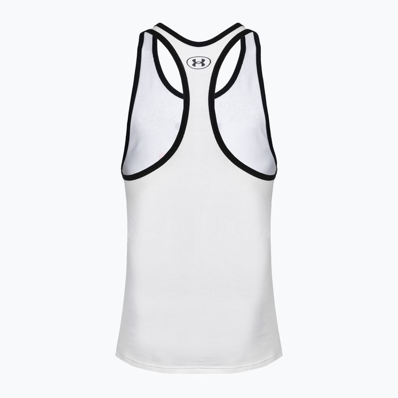 Unter Armour Projekt Rock Get To Work Tank weiß/schwarz/Phönix Feuer Männer Training Tank Top 2