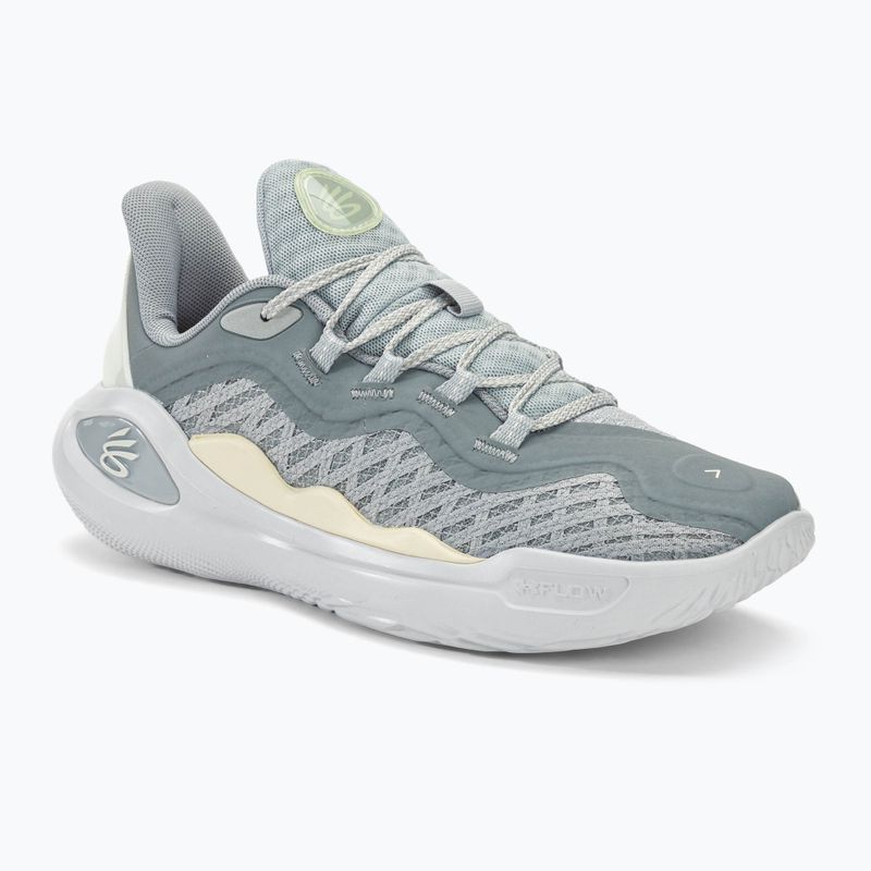 Basketballschuhe Under Armour Curry 11 YW halo gray/steel/white clay