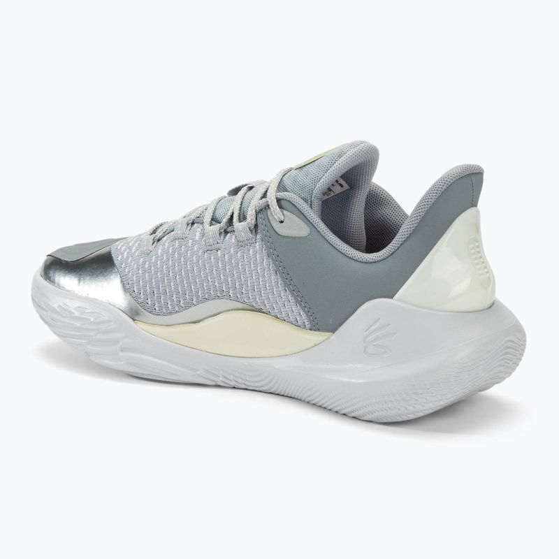 Basketballschuhe Under Armour Curry 11 YW halo gray/steel/white clay 3