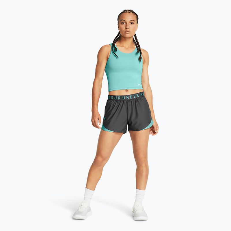 Under Armour Play Up 3.0 Damen Shorts Castlerock/Radial Türkis/Radial Türkis 2