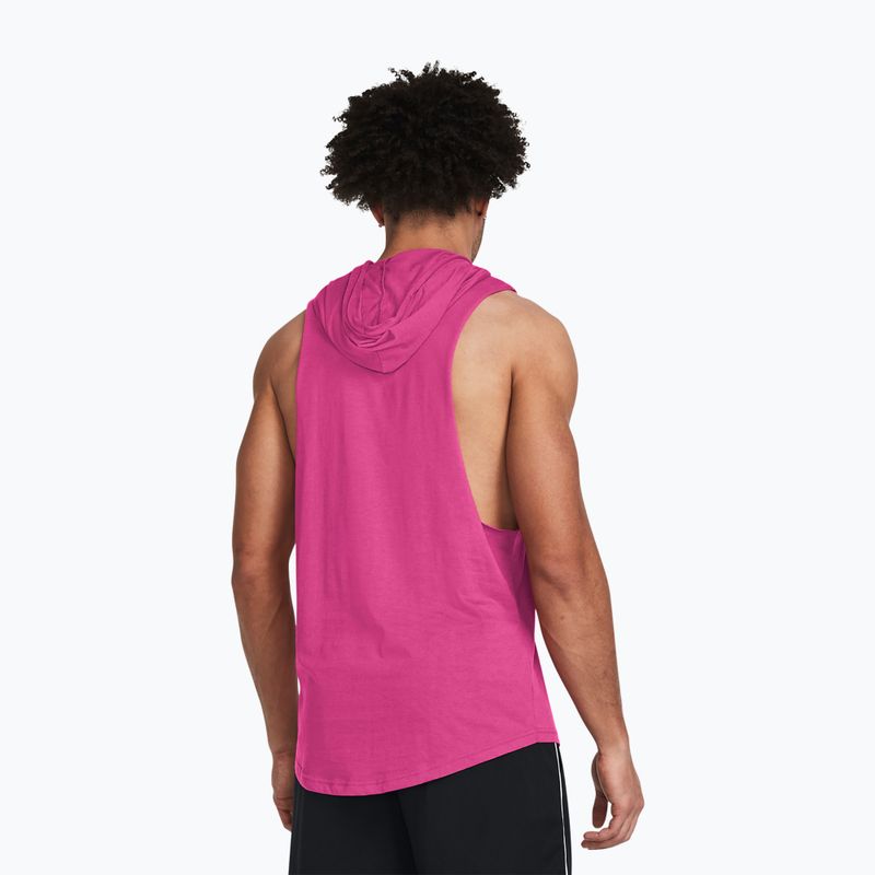 Herren Under Armour Projekt Rock Rents Due HD astro pink/schwarz Training Longsleeve 2