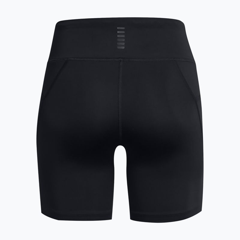 Under Armour Launch 6" Damen Laufshorts schwarz/schwarz/reflektierend 2