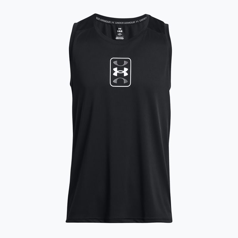 Under Armour Baseline Performance Tank schwarz/schwarz/weiß Herren Basketball-Shirt