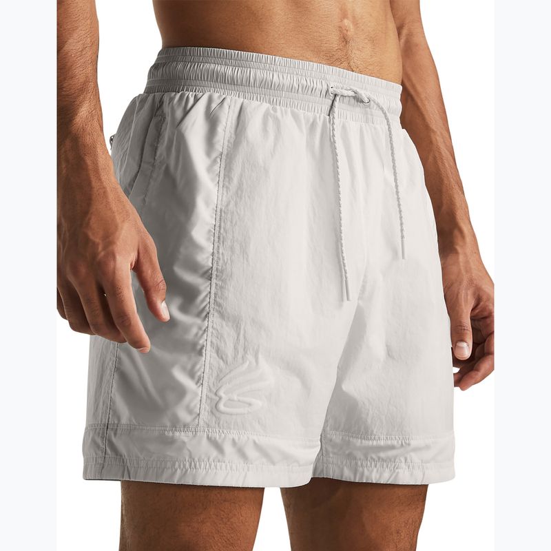 Herren-Basketball-Shorts Under Armour Curry Woen Short weiß Ton/weiß Ton/weiß Ton