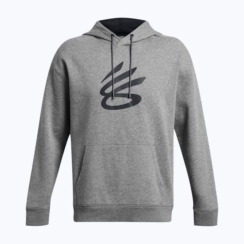 Herren Under Armour Curry Splash Hoodie castlerock/schwarz 7