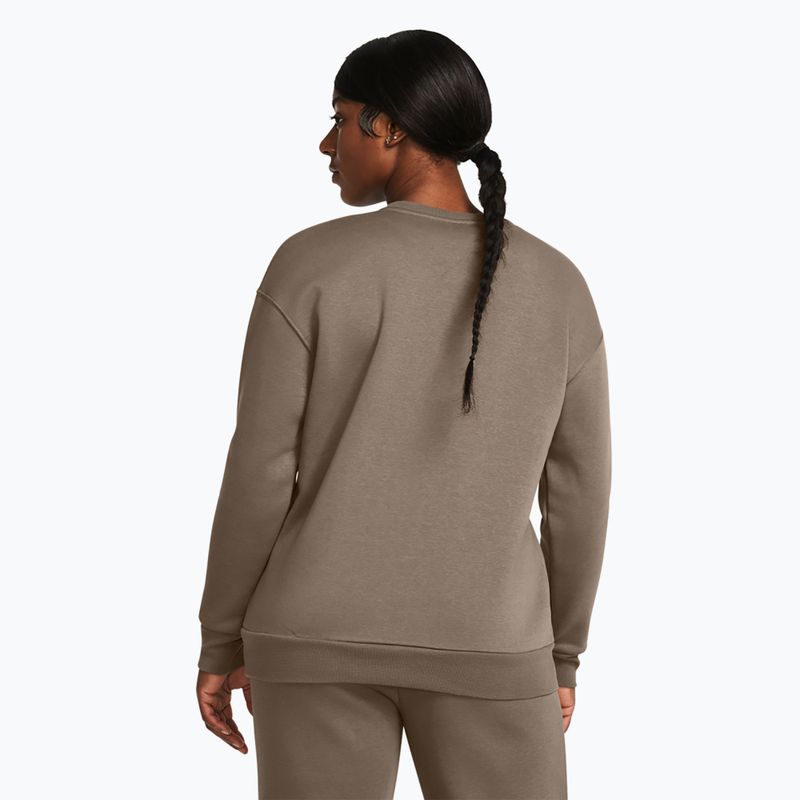 Under Armour Damen Essential Fleece Crew taupe dusk/schwarz Sweatshirt 2
