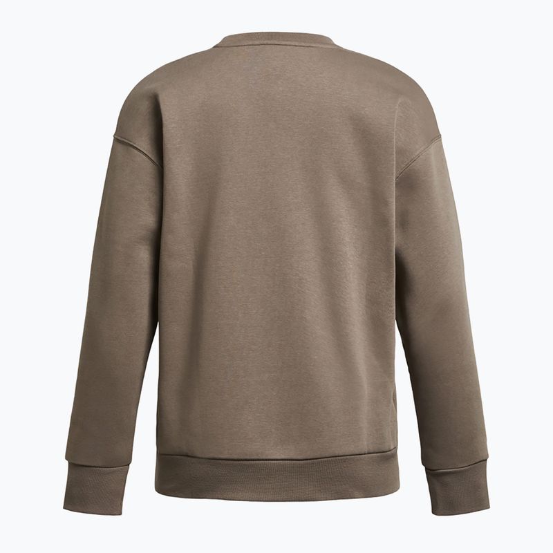 Under Armour Damen Essential Fleece Crew taupe dusk/schwarz Sweatshirt