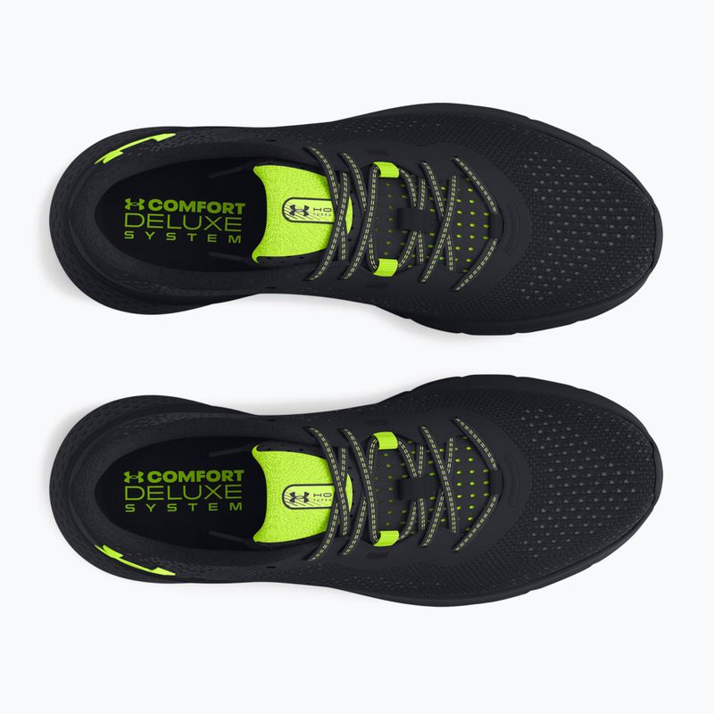 Under Armour Hovr Turbulence 2 Herren Laufschuhe schwarz/schwarz/high vis gelb 10