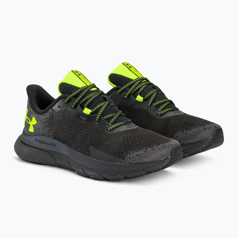Under Armour Hovr Turbulence 2 Herren Laufschuhe schwarz/schwarz/high vis gelb 4