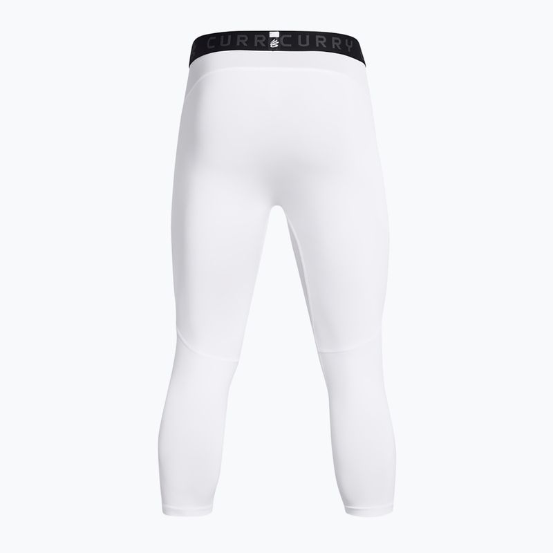 Under Armour Curry Brand 3/4 weiß/weiß/schwarz Herren Trainingsleggings 2