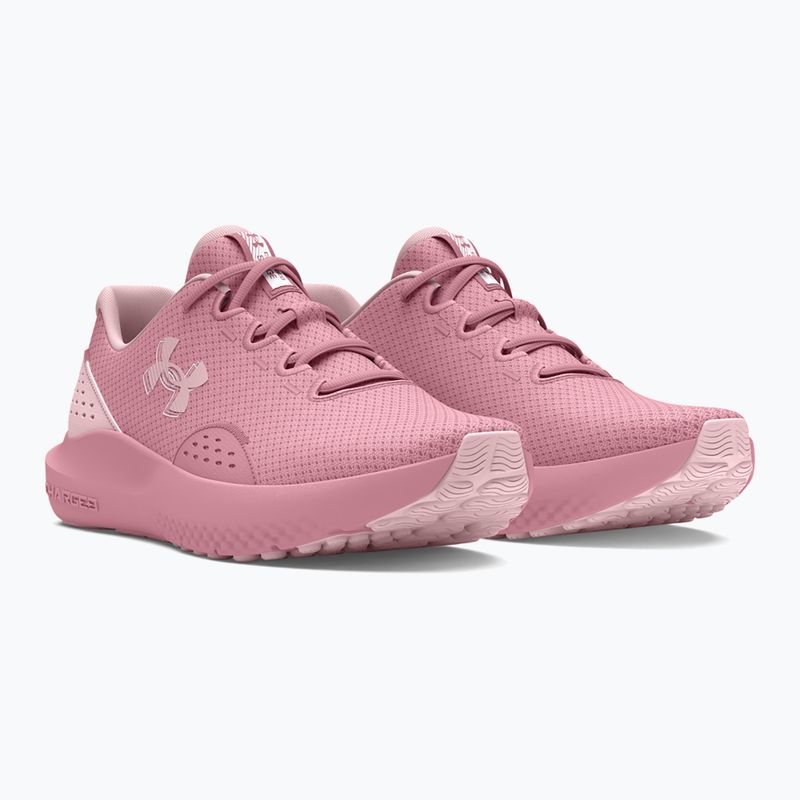 Under Armour Charged Surge 4 rosa Elixier/Prime Pink/Pink Elixier Damen Laufschuhe 10