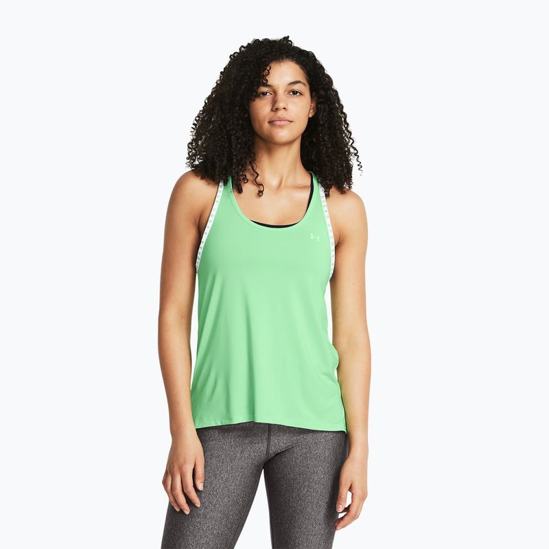 Under Armour Knockout Tank Matrix grün/weiß Damen Training Tank Top