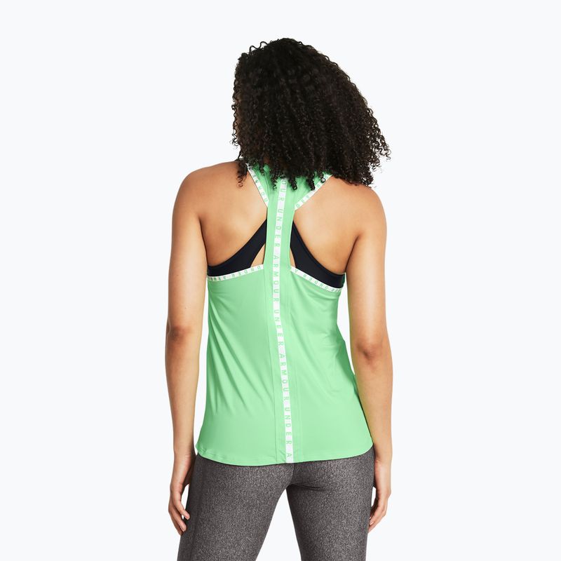 Under Armour Knockout Tank Matrix grün/weiß Damen Training Tank Top 2