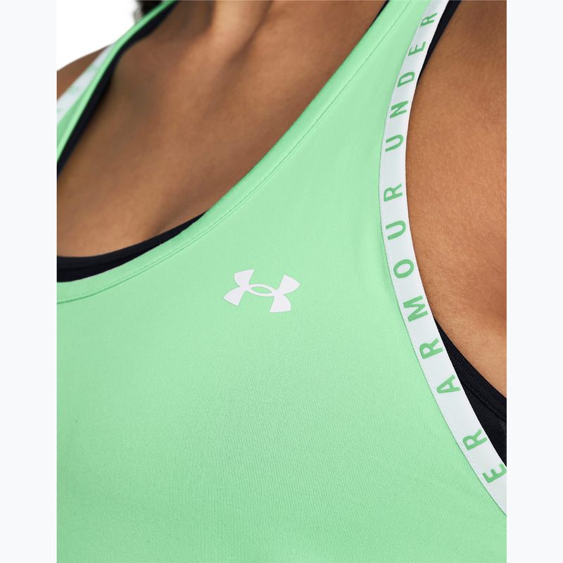 Under Armour Knockout Tank Matrix grün/weiß Damen Training Tank Top 3