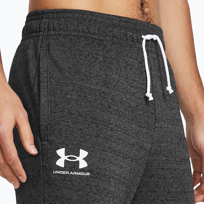 Hose Herren Under Armour Rival Terry Jogger castlerock light heather/onyx white 4