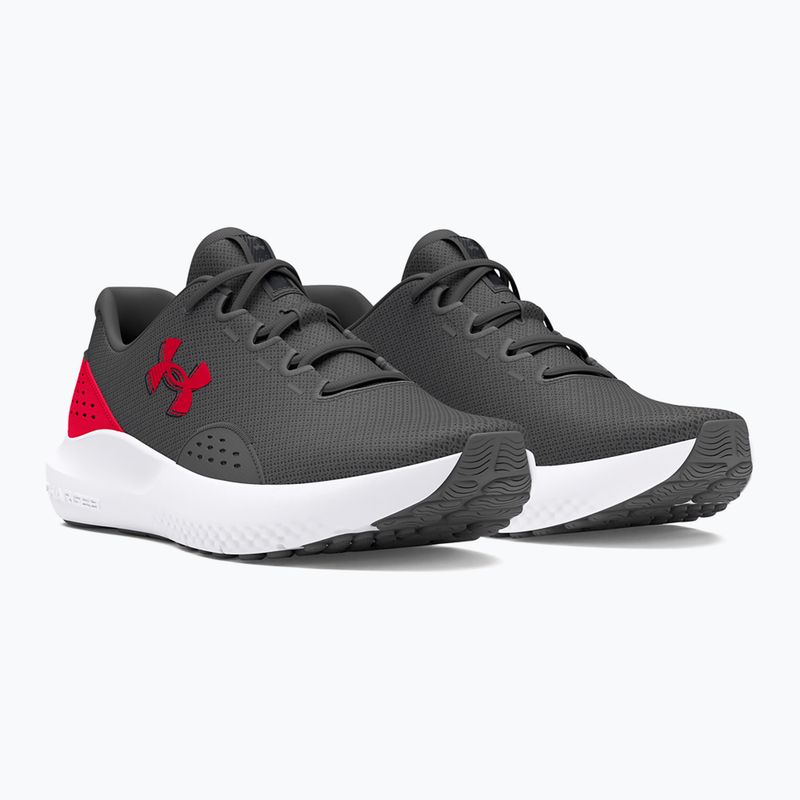 Herren-Laufschuhe Under Armour Charged Surge 4 castlerock/red/red 3