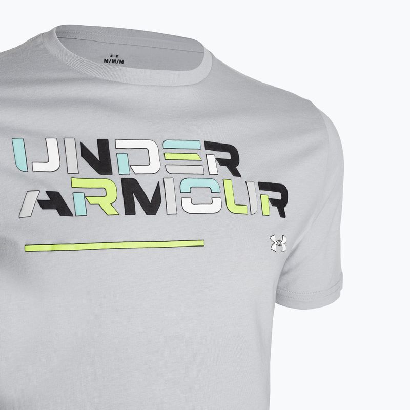Unter Armour Herren Colorblock Wortmarke mod grau/schwarz T-Shirt