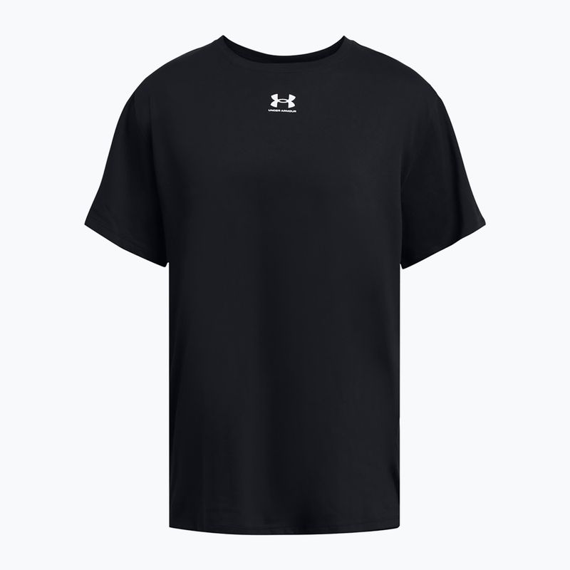 Under Armour Campus Oversize schwarz/weißes Damen-T-Shirt