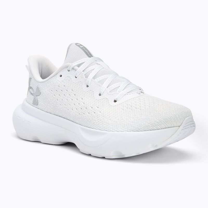 Under Armour Infinite Weiß/Weiß/Metallic Silber Damen Laufschuhe